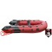 Надувная лодка ПВХ Хантер 350 ПРО надувным дном низкого давления (НДНД) (красн/черн) HUNTERBOAT