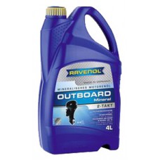 Масло RAVENOL Outboard 2T Mineral. для лод.моторов, минеральное 4лит.