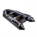 Надувная лодка моторно-гребная Аква 2800 Слань-книжка киль цвет-графит/черный